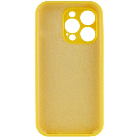 Чохол Silicone Case Full Camera Protective (AA) NO LOGO для Apple iPhone 13 Pro (6.1") Жовтий / Yellow | Зображення 2