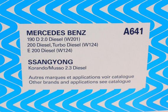 Фільтр повітряний Mercedes Benz 190 W201 2.0D 2.3i 83-93 E-class 2.0D 93-95 A641 | Зображення 3