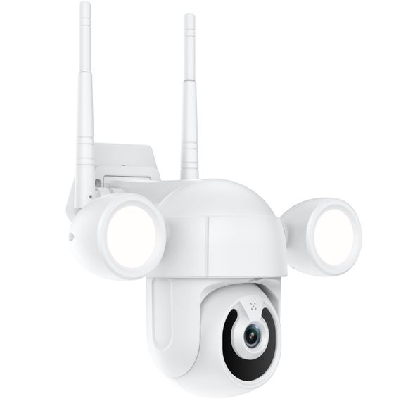 Поворотная уличная WiFi IP камера видеонаблюдения USmart OPC-02w, с прожектором и ИК подсветкой, 3 Мп, PTZ, поддержка Tuya (0194) | Зображення 3