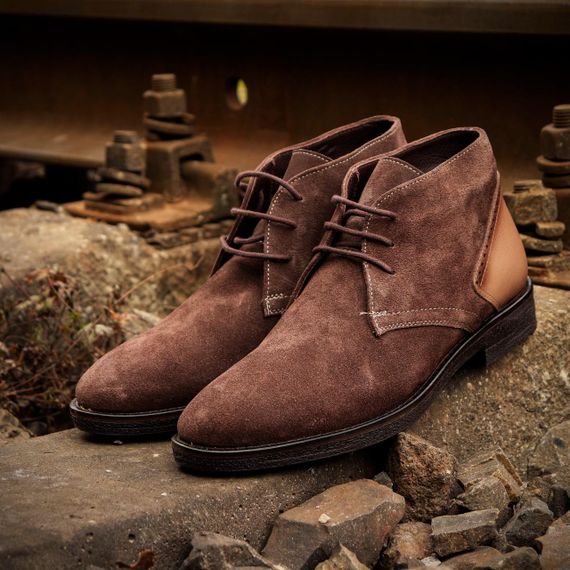 Бежеві черевики дезерти 41 43 розмір | Зображення 1