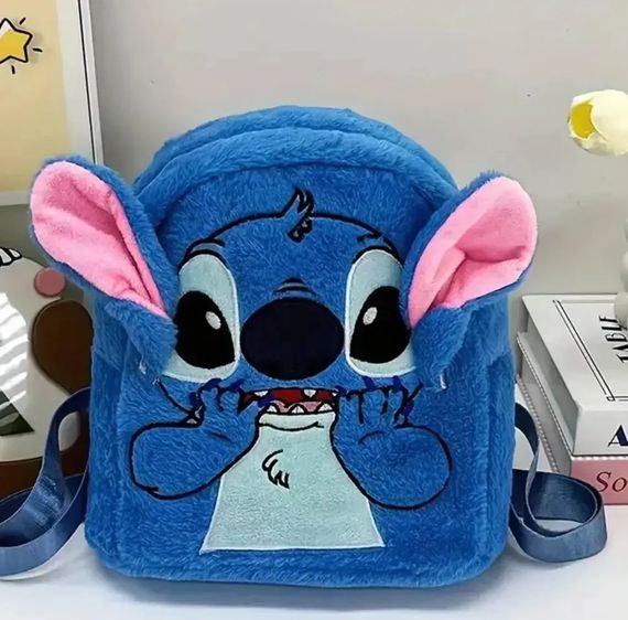 Дитячий м’який рюкзак Стіч Lilo Stitch з вушками • Плюшевий рюкзак для дівчинки і хлопчика, дитячий рюкзак Stitch для садка, прогулянок і подарунка | Зображення 1