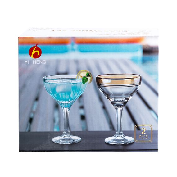 Келихи для коктейлів 2 штуки по 290 мл жовтий HP544 | Зображення 3