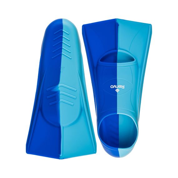 Короткі ласти для тренування в басейні Renvo Frio із закритою п'ятою Синій Блакитний 27-29 (SF100-46 27-29) | Зображення 3