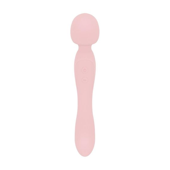 Вибромассажер Good Vibes Only - SIMI Double-Sided Wand Vibrator Soft Silicone - Pink sexstyle | Зображення 3
