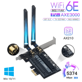 Wi-Fi адаптер FENVI Intel AX3000 PCI-e 2.4Gbps 802.11ax Bluetooth 5.0 дводіапазонний 2.4 Ghz + 5 Ghz з радіатором (sv0039)