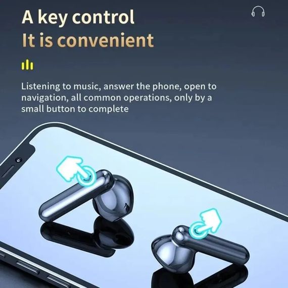 Бездротові навушники TWS K40 Bluetooth black | Зображення 1
