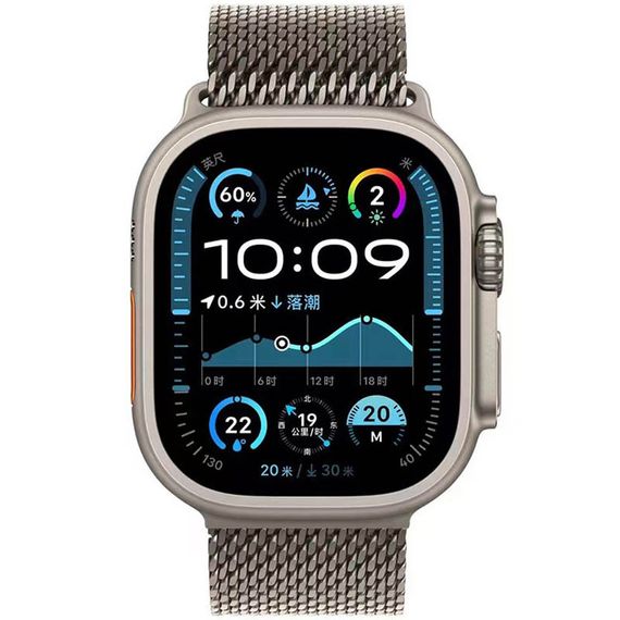 Ремінець Milanese Loop New Design для Apple Watch 42(ser.1-3)/44/45/46/49mm Titanium | Зображення 1