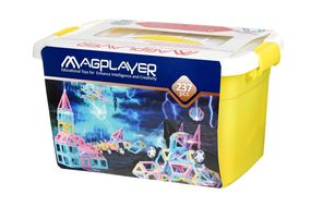 Конструктор Magplayer магнитный набор бокс 237эл MPT2-237