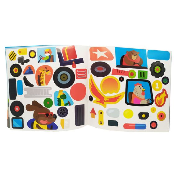 Книга з наклейками для малюків "Транспорт" Книжковий хмарочос 400616 | Зображення 1