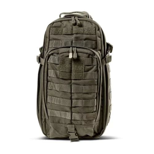 Однолямковий тактичний рюкзак 5.11 Tactical 18 л Колір Олива штурмовий рюкзак із системою MOLLE для військових, туризму та EDC