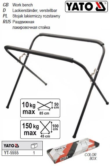 Стійка стійка розкладна для лакування YATO-5555