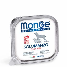 Корм Monge Monoprotein Dog Solo Beef влажный монопротеиновый с говядиной для собак всех пород 150 гр