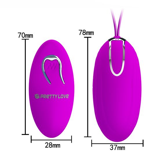 Віброяйце - Pretty Love Jacqueline Vibrating Egg Purple | Зображення 6