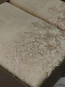 Полотенца Pupilla Candy bej Пенье набор 2шт