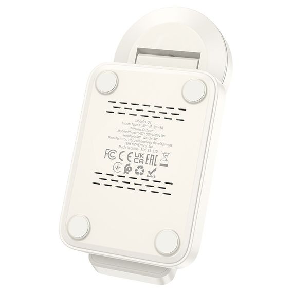 Беспроводное Зарядное Устройство Hoco CQ3 3-in-1 Magnetic 15W IP Version | Зображення 5