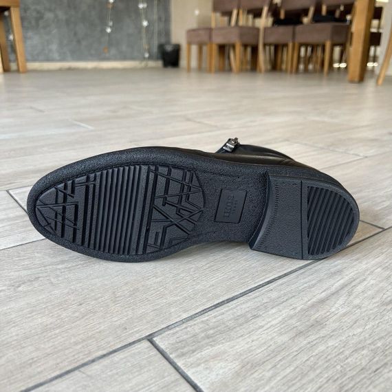 Чорні шкіряні черевики Ikos 41 43 44 розмір | Зображення 4