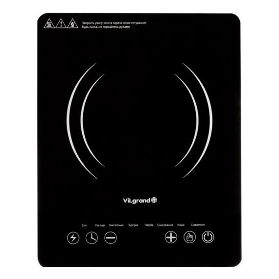 Настольная плита электрическая ViLgrand VHP288D | Зображення 1