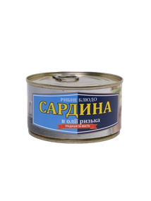 Сардина в масле «Рижская» Рыбацкая Артель 230 г