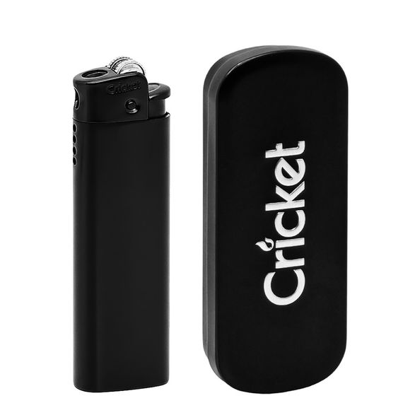 Металева  Запальничка Cricket Deluxe Turbo Black