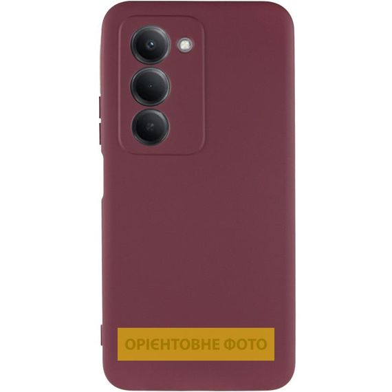 Чохол TPU GETMAN Liquid Silk Full Camera для Xiaomi Redmi 15 4G (Global) / 5G Бордовий / Marsala | Зображення 1