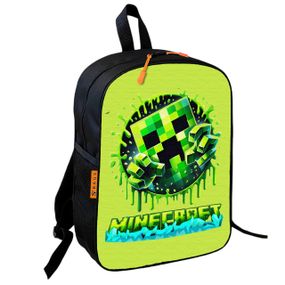 Рюкзак школьный детский 36х27см Майнкрафт Крипер "Minecraft" с принтом для мальчика (00605)