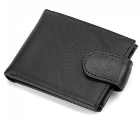 Шкіряне чоловіче портмоне Tiding Bag чорне