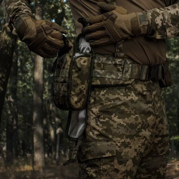Підсумок-органайзер аптечка Ukrarmor Піксель (мм-14), тактична MOLLE Cordura 500D, підсумок укрармор ЗСУ, полювання | Зображення 4