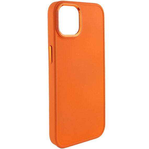 TPU чохол Bonbon Metal Style для Apple iPhone 14 (6.1") Помаранчевий / Papaya
