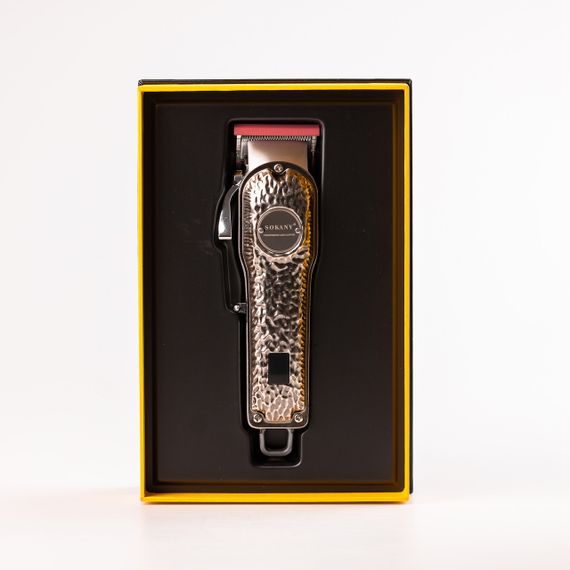 Машинка для стрижки Sokany SK-LF-9976 акумуляторна з 4 насадками та USB срібло | Зображення 4
