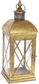 Интерерный подсвечник Lefio Gold 18.5х18.5х49см