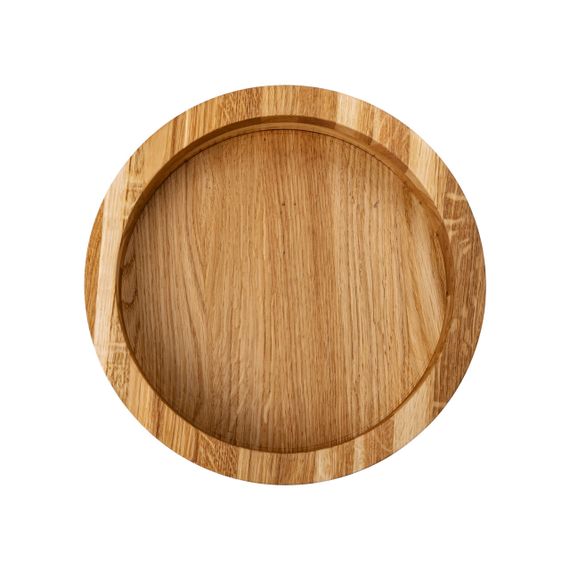 Деревянная миска для подачи 22 см глубокая из дуба B2W220180