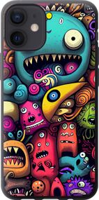 Чехол на iPhone 12 Mini Cмешные монстры "5549u-2071-17620"