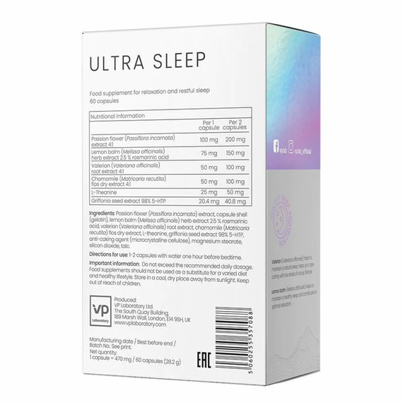 Ultra Sleep - 60 caps | Зображення 1