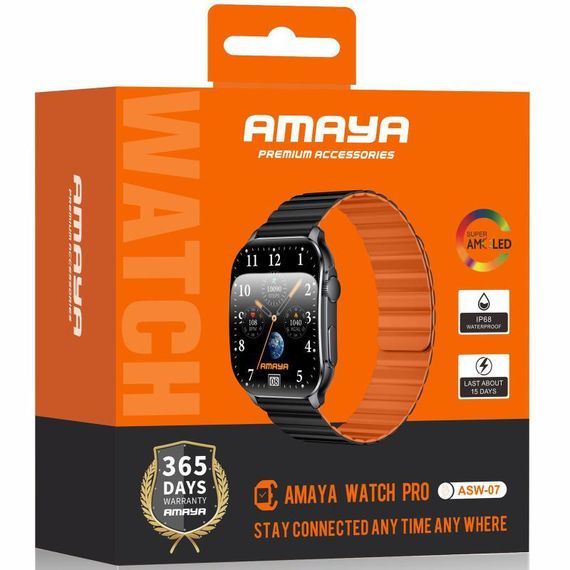 Смарт-часы Amaya ASW-07 Smart sports watch (call version) Black | Зображення 1