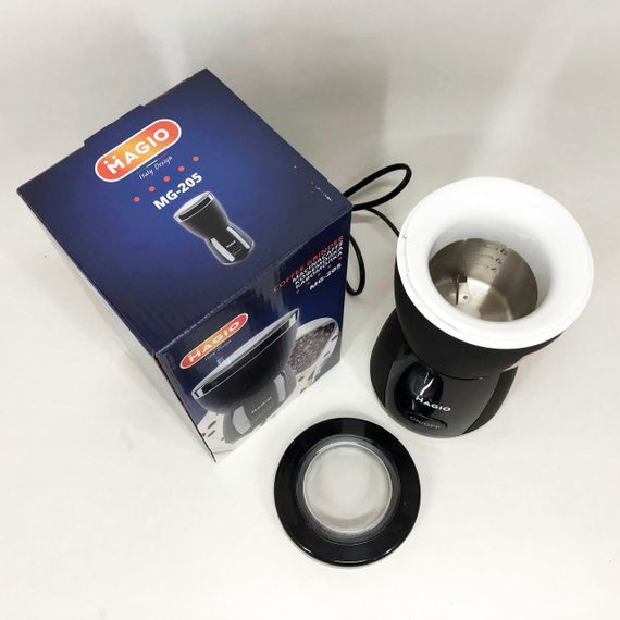 Кавомолка MAGIO MG-205 200 Вт, Кавомолка побутова електрична, Портативна кавомолка, Подрібнювач кави | Зображення 7