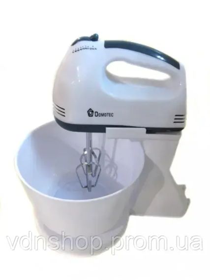 Ручной миксер с чашей Domotec MS-1366 7 скоростей | Зображення 1