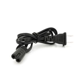 Кабель питания CN 0.7m, 0.5mm, PC-184/2 A-C7 2 pin (американский разъем), Black, OEM Q50