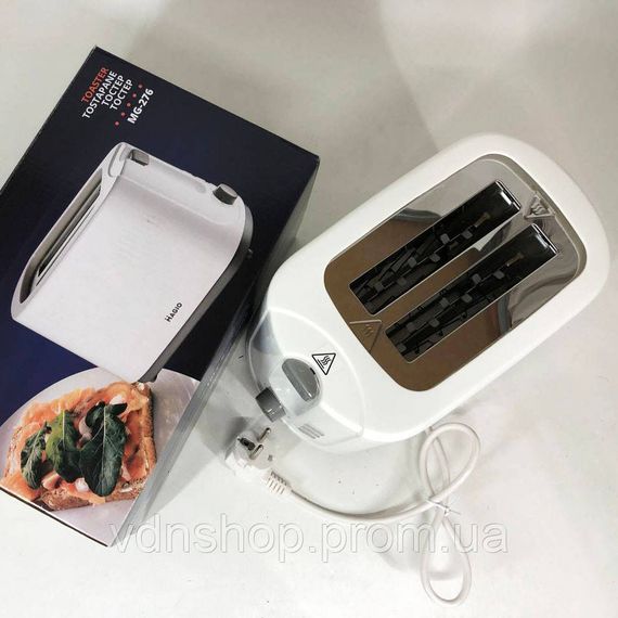 Тостер для хлеба бытовой, Электротостер бытовой, Кухонный тостер для бутербродов компактный DM-34 | Зображення 6