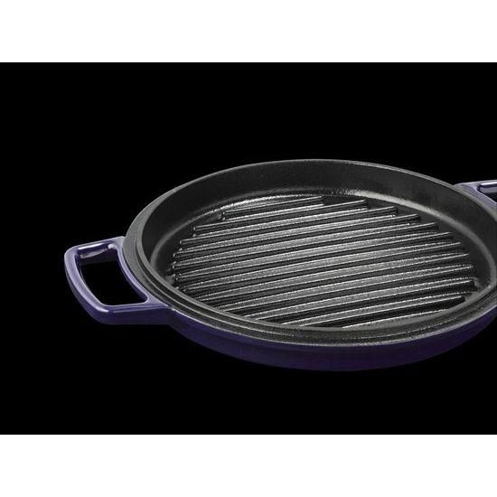 Кастрюля с крышкой-гриль, чугунная KitchenAid KCPI60CRIG Professional Cast Iron, 3,8 л, 24см | Зображення 2