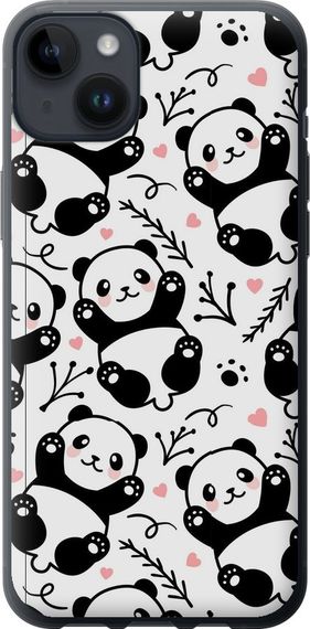 Чехол на iPhone 14 Plus Панды "4318u-2645-17620"