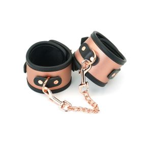Поножи Liebe Seele Rose Gold Memory Ankle Cuffs, натуральная кожа, розовое золото sexstyle