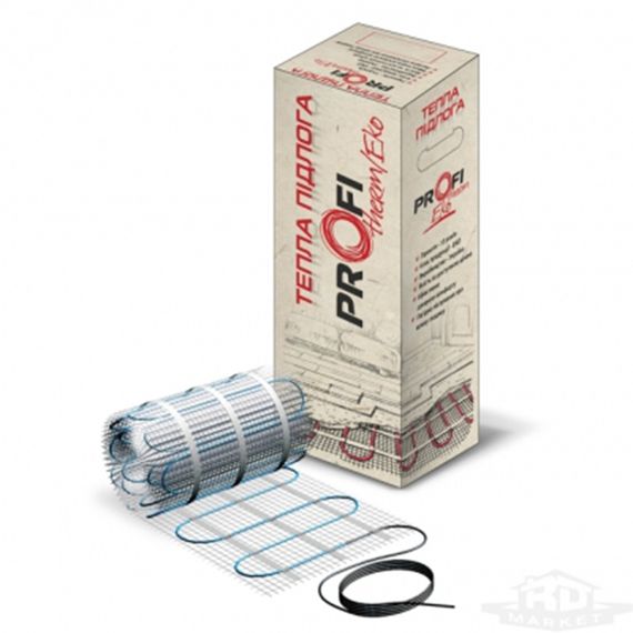 Нагревательные маты на основе двужильного кабеля PROFI THERM Eko-5,0 770 W 0,5м.