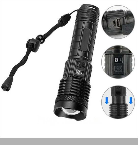 Ліхтар PLD-H007 WHITE LASER LED XPRO, Li-Ion акумулятор, Power Bank, індикація заряду, ЗУ Type-C, zoom (47322-007_163)