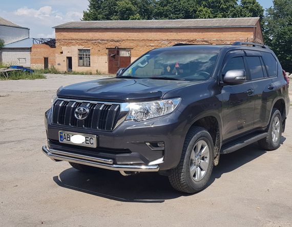 Передняя защита ST014 (нерж) 60/60 мм для Toyota Land Cruiser Prado 150 | Зображення 9