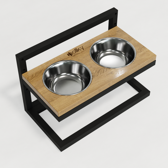 Миски на регулируемой подставке для маленьких собак Hollky Flex S (2 × 0.450 л) FS-422523-BLNT | Зображення 6