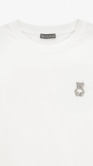Футболка з принтом жіноча GENUA G01137-0048 XL Білий shop (2000999544781) | Зображення 1