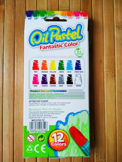 Восковые мелки oil pastel 12 цветов | Цветные карандаши | карандаши масляные пастельные | восковые карандаши| | Зображення 3