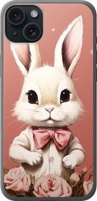 Чохол на iPhone 15 Plus Зайчик із силікону FCh_005668