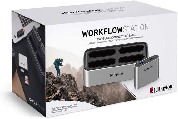 Кардридер Kingston Workflow Station Dock USB 3.2 Gen2 USB-A/C Hub (WFS-U) | Зображення 1