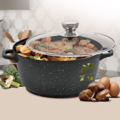 Каструля 6л скляна кришка MR-4228 Maestro | Зображення 1